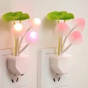 Automatic Sensor Light Night , Automatic Color Changing , Romantic Flower , LED Night Lights Flower Mushroom Lamp Bedroom kids room Home