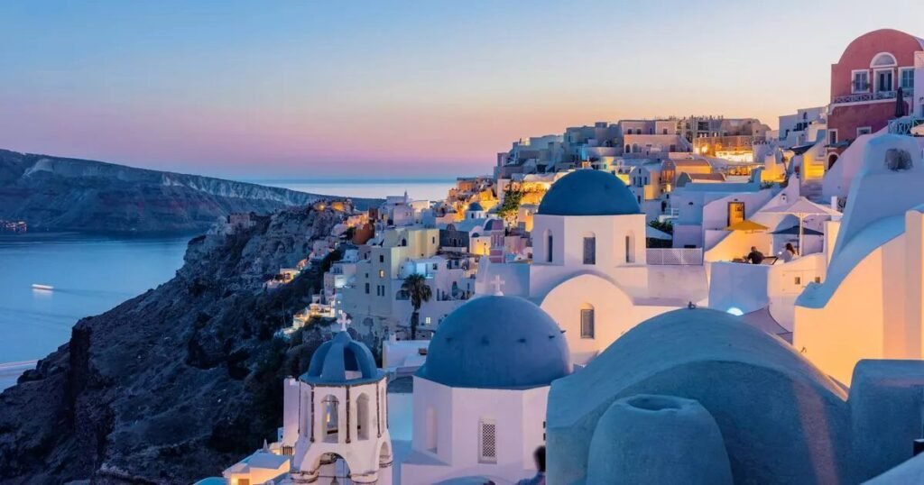 santorini tourism decline uk travelers
