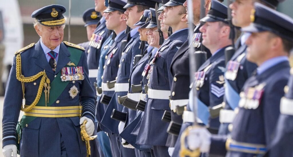 king charles military visit body language