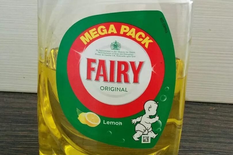 fairy liquid warning