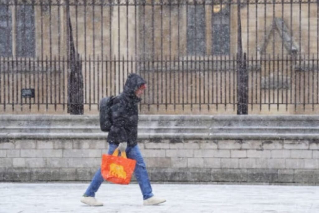 uk faces widespread snow with one area spared