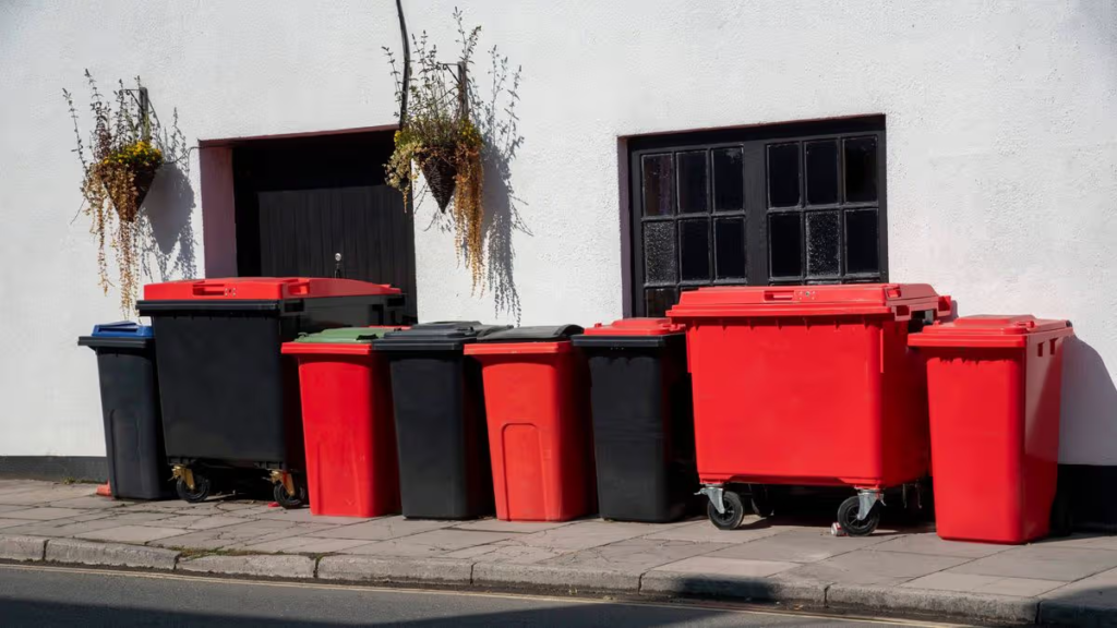 holiday wheelie bin fines uk