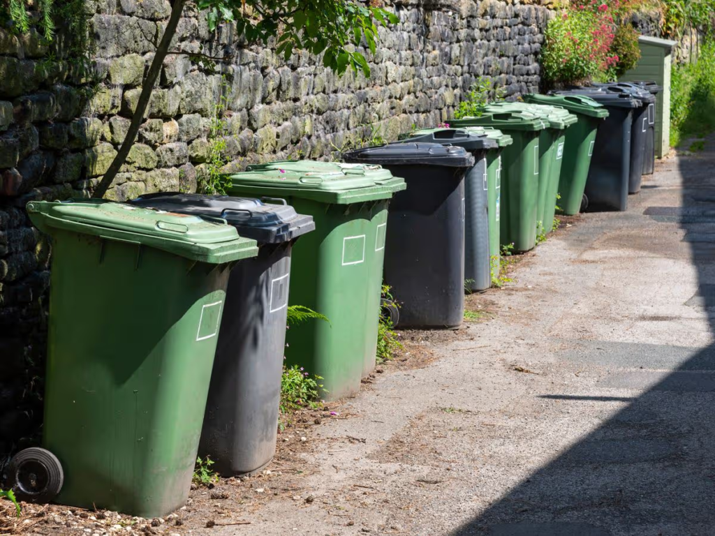 holiday wheelie bin fines uk
